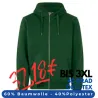 ARBEITS-HOODIE / ARBEITSPULLOVER HERREN | CORE 638 von ID / Farbe: flaschengrün / 60% BAUMWOLLE 40% POLYESTER