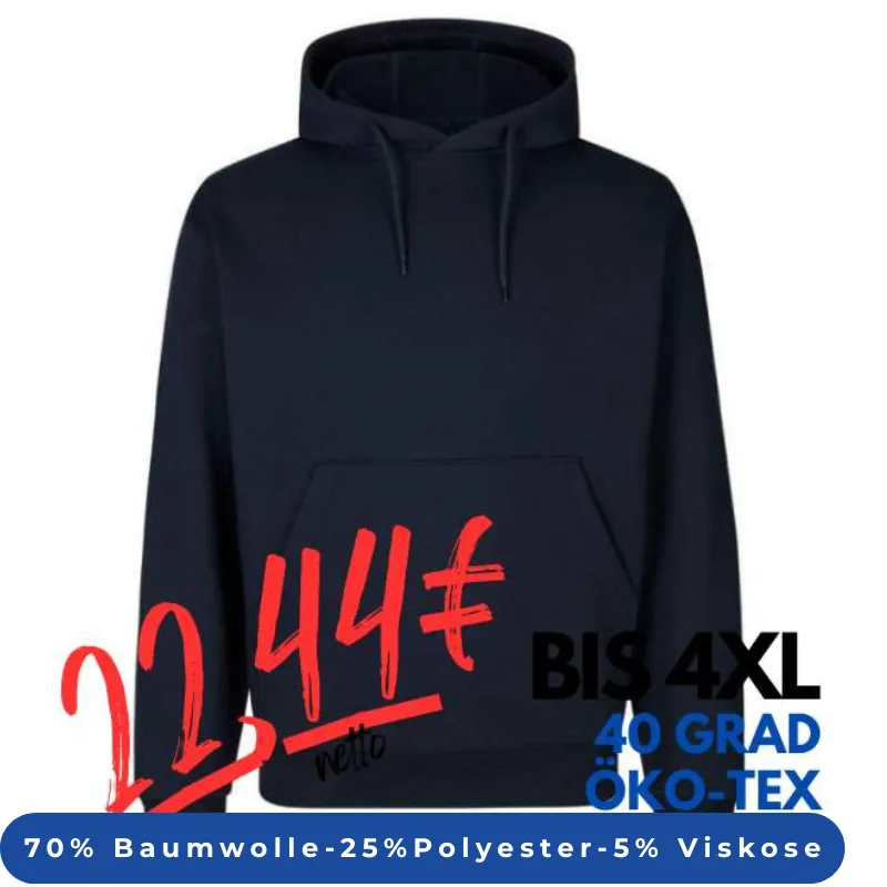 ARBEITS-HOODIE / ARBEITSPULLOVER UNISEX - DAMEN - HERREN | CORE 660 von ID / Farbe: navy | MEIN-KASACK.de - KASACK - KASACKS
