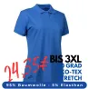 ARBEITS-POLO-SHIRT DAMEN | STRETCH 527 von ID / Farbe: azur / 95% BAUMWOLLE 5% ELASTHAN