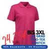 ARBEITS-POLO-SHIRT DAMEN | STRETCH 527 von ID / Farbe: cerise / 95% BAUMWOLLE 5% ELASTHAN