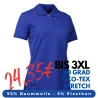 ARBEITS-POLO-SHIRT DAMEN | STRETCH 527 von ID / Farbe: königsblau / 95% BAUMWOLLE 5% ELASTHAN