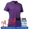 Stretch Damen Poloshirt | 527 von ID / Farbe: lila / 95% BAUMWOLLE 5% ELASTHAN