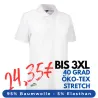 ARBEITS-POLO-SHIRT DAMEN | STRETCH 527 von ID / Farbe: weiß / 95% BAUMWOLLE 5% ELASTHAN