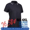 ARBEITS-POLO-SHIRT DAMEN | Stretch Kontrast 523 von ID / Farbe: navy  / 85% BAUMWOLLE 10% VISKOSE 5% ELASTHAN