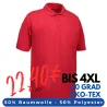 ARBEITS-POLO-SHIRT HERREN | 520 von ID / Farbe: rot / 50% BAUMWOLLE 50% POLYESTER