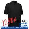 ARBEITS-POLO-SHIRT HERREN | 520 von ID / Farbe: schwarz / 50% BAUMWOLLE 50% POLYESTER
