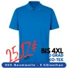 ARBEITS-POLO-SHIRT HERREN | 586 von ID / Farbe: azur / 95% BW - 5% ELA
