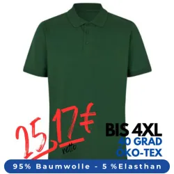 ARBEITS-POLO-SHIRT HERREN | 586 von ID / Farbe: flaschengrün / 95% BW - 5% ELA