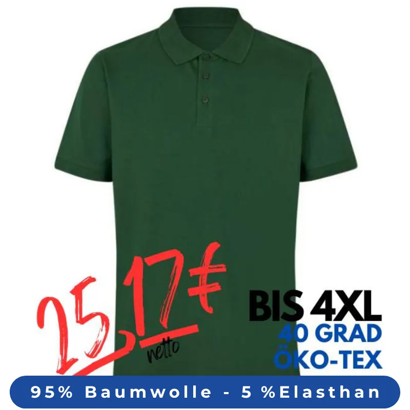ARBEITS-POLO-SHIRT HERREN | 586 von ID / Farbe: flaschengrün | MEIN-KASACK.de - KASACK - KASACKS