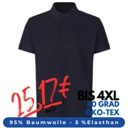 ARBEITS-POLO-SHIRT HERREN | 586 von ID / Farbe: navy / 95% BW - 5% ELA