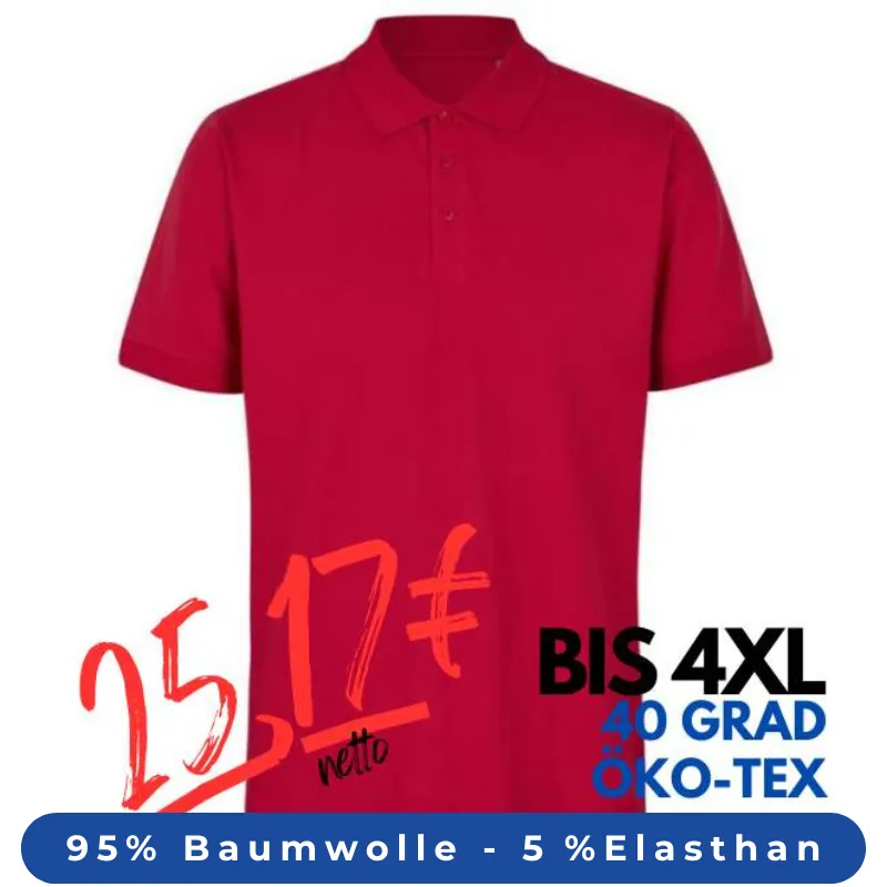 ARBEITS-POLO-SHIRT HERREN | 586 von ID / Farbe: rot | MEIN-KASACK.de - KASACK - KASACKS