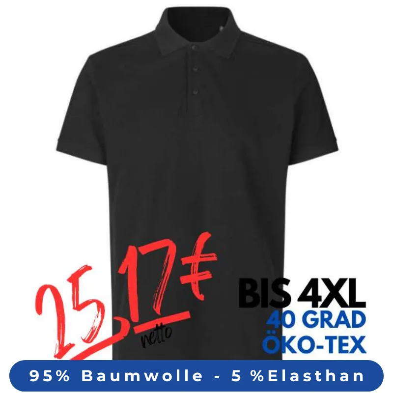 ARBEITS-POLO-SHIRT HERREN | 586 von ID / Farbe: schwarz | MEIN-KASACK.de - KASACK - KASACKS