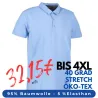 ARBEITS-POLO-SHIRT HERREN | Business  Stretch 534 von ID / Farbe: hellblau / 95% BAUMWOLLE 5% ELASTANE