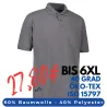 ARBEITS-POLO-SHIRT HERREN | PRO Wear 320 von ID / Farbe: grau / 50% BAUMWOLLE 50% POLYESTER