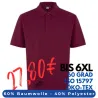 ARBEITS-POLO-SHIRT HERREN | PRO Wear 324 von ID / Farbe: bordeaux / 50% BAUMWOLLE 50% POLYESTER