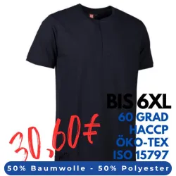 ARBEITS-POLO-SHIRT HERREN | PRO Wear CARE 374 von ID / Farbe: navy / 50% BAUMWOLLE 50% POLYESTER