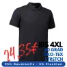 ARBEITS-POLO-SHIRT HERREN | STRETCH 525 von ID / Farbe: schwarz / 95% BAUMWOLLE 5% ELASTHAN