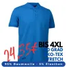 ARBEITS-POLO-SHIRT HERREN | STRETCH 525 von ID / Farbe: türkis / 95% BAUMWOLLE 5% ELASTHAN