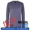 ARBEITS-SHIRT | UNTERZIEHSHIRT | LANGARM (Unisex - Herren - Damen) | 399 von EXNER / Farbe: graphit / 95% Polyester 5% Spandex