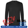 ARBEITS-SHIRT | UNTERZIEHSHIRT | LANGARM (Unisex - Herren - Damen) | 399 von EXNER / Farbe: schwarz / 95% Polyester 5% Spandex