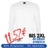 ARBEITS-SHIRT | UNTERZIEHSHIRT | LANGARM (Unisex - Herren - Damen) | 399 von EXNER / Farbe: weiß / 95% Polyester 5% Spandex