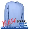 ARBEITS-SWEATSHIRT / ARBEITSPULLOVER HERREN | Classic 600 von ID / Farbe: hellblau / 70% BAUMWOLLE 30% POLYESTER
