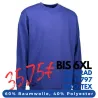 ARBEITS-SWEATSHIRT / ARBEITSPULLOVER HERREN | PRO Wear Classic 360 von ID / Farbe: königsblau/ 60% BAUMWOLLE 40% POLYESTER