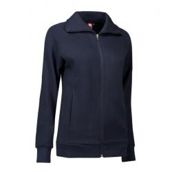 Damen Sweatshirtjacke 624 von ID / Farbe: navy / 60% BAUMWOLLE 40% POLYESTER - | MEIN-KASACK.de | kasack | kasacks | kas