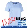 ARBEITS-T-SHIRT DAMEN | PRO Wear 317 von ID / Farbe: hellblau / 50% BAUMWOLLE 50% POLYESTER