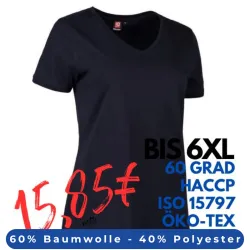 ARBEITS-T-SHIRT DAMEN | PRO Wear CARE 373 von ID / Farbe: navy / 60% BAUMWOLLE 40% POLYESTER