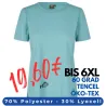 ARBEITS-T-SHIRT DAMEN | TENCEL 529 von ID / Farbe: altaqua / 70% Polyester (recycled) 30% Lyocell