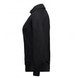 Damen Sweatshirtjacke 624 von ID / Farbe: schwarz / 60% BAUMWOLLE 40% POLYESTER - | MEIN-KASACK.de | kasack | kasacks | 