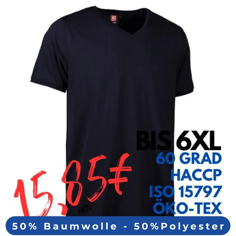 ARBEITS-T-SHIRT HERREN | PRO Wear CARE 372 von ID / Farbe: navy / 60% BAUMWOLLE 40% POLYESTER | MEIN-KASACK.de - KASACK - KASACKS