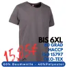 ARBEITS-T-SHIRT HERREN | PRO Wear CARE O-Neck 370 von ID / Farbe: grau / 60% BAUMWOLLE 40% POLYESTER