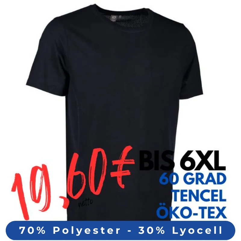 ARBEITS-T-SHIRT HERREN | TENCEL 528 von ID / Farbe: Navy / 70% Polyester (recycled) 30% Lyocell | MEIN-KASACK.de - KASACK - KASACKS