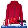 ARBEITSJACKE / FLEECEJACKE DAMEN | Cardigan Stretch Komfort 841 von ID / Farbe: rot / 90% POLYESTER 10% ELASTHAN