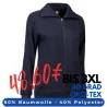 ARBEITSJACKE / FULL ZIPPER / SWEATJACKE DAMEN | 624 von ID / Farbe: navy / 60% BAUMWOLLE 40% POLYESTER