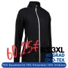 ARBEITSJACKE / FULL ZIPPER / SWEATJACKE DAMEN | Kontrast 627 von ID / Farbe: schwarz / 75% BAUMWOLLE 15% POLYESTER 10% VISKOSE