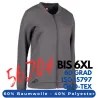 ARBEITSJACKE / FULL ZIPPER / SWEATJACKE DAMEN | PRO Wear 367 von ID / Farbe: grau / 60% BAUMWOLLE 40% POLYESTER