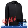 ARBEITSJACKE / FULL ZIPPER / SWEATJACKE HERREN | 622 von ID / Farbe: schwarz / 60% BAUMWOLLE 40% POLYESTER