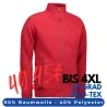 ARBEITSJACKE / FULL ZIPPER / SWEATJACKE HERREN | 628 von ID / Farbe: rot / 60% BAUMWOLLE 40% POLYESTER