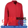 ARBEITSJACKE / FULL ZIPPER / SWEATJACKE HERREN | PRO Wear 366 von ID / Farbe: rot / 60% BAUMWOLLE 40% POLYESTER