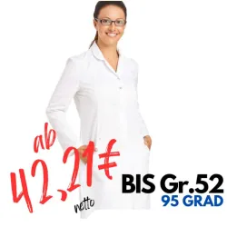 DAMEN - ARZTKITTEL - LABORKITTEL 2559 von LEIBER / Farbe: weiß / 50 % Baumwolle 50 % Polyester
