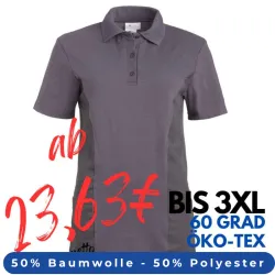 DAMEN - KASACK - Polo - 2546 von LEIBER / Farbe: grau / 50 % Baumwolle 50 % Polyester