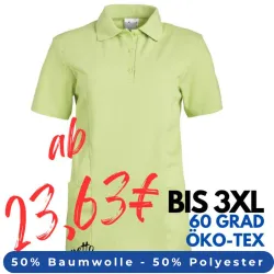 DAMEN - KASACK - Polo - 2546 von LEIBER / Farbe: hellgrün / 50 % Baumwolle 50 % Polyester