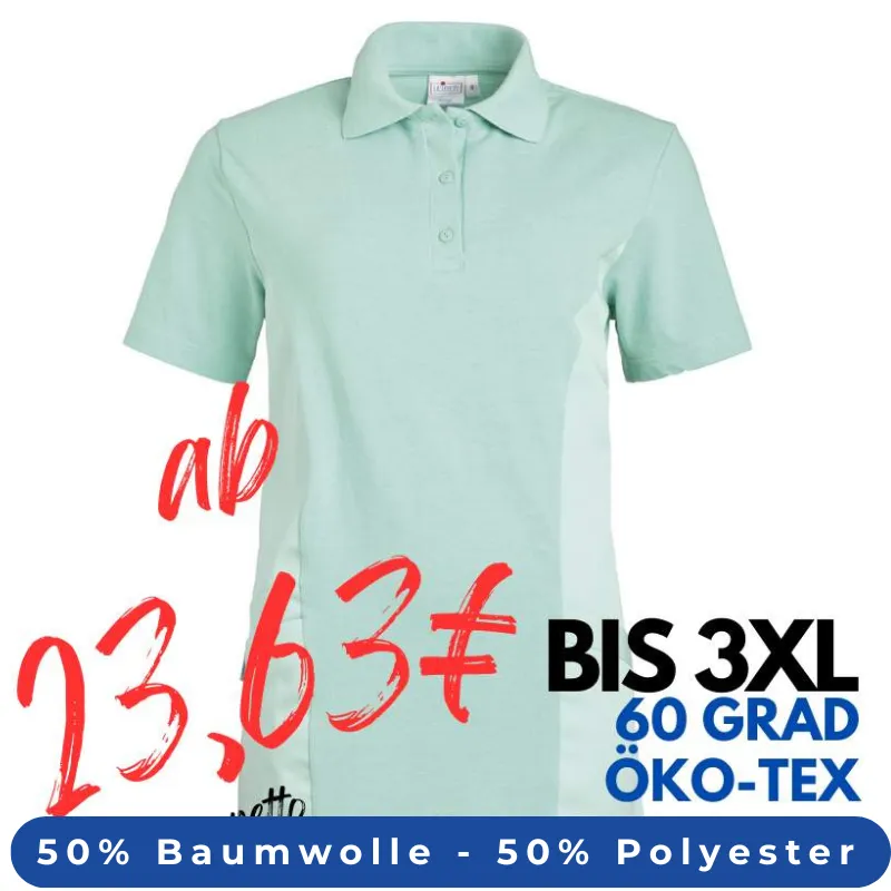 DAMEN - KASACK - Polo - 2546 von LEIBER / Farbe: mint / 50 % Baumwolle 50 % Polyester | MEIN-KASACK.de - KASACK - KASACKS
