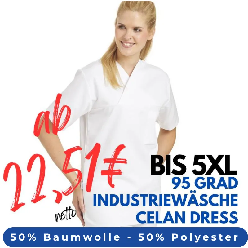 DAMEN - KASACK 106 von LEIBER / Farbe: weiß / 50 % Baumwolle 50 % Polyester | MEIN-KASACK.de - KASACK - KASACKS