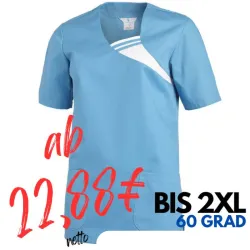 DAMEN - KASACK 1255 von LEIBER / Farbe: türkis / 65 % Polyester 35 % Baumwolle