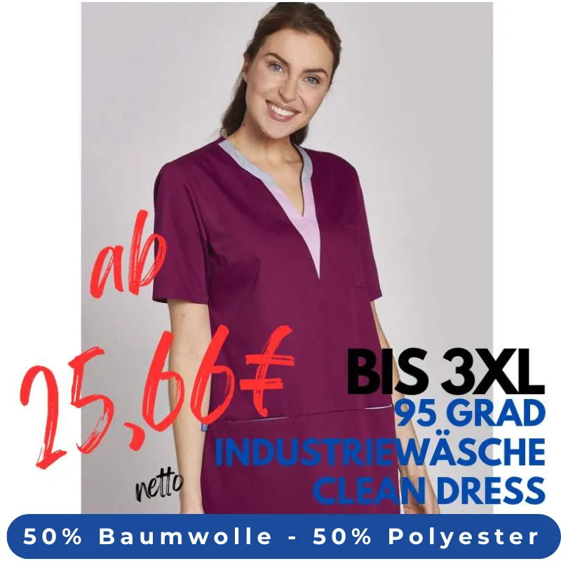 DAMEN - KASACK 1334 von LEIBER / Farbe: beere/lavendel / 50% Baumwolle, 50% Polyester | MEIN-KASACK.de - KASACK - KASACKS