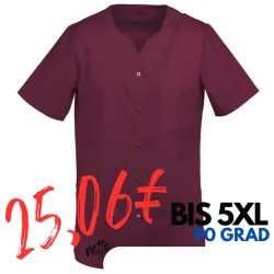 DAMEN - KASACK 240 von MEIN-KASACK.de  / Farbe: bordeaux / 50% Baumwolle 50% Polyester 175 g